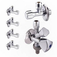Eckventil-Set: 5 Drehknopf-Eckventile und 1 Kombi-Eckventil