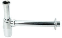 Flaschensiphon DN32 1 1/4″ – verchromt, 300 mm