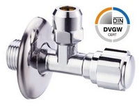 Eckventil mit Drehknopf 1/2″ × 3/8″ × 10 mm, DVGW