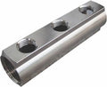 Verteiler 1″ × 1/2″ unmontiert – Messing vernickelt
