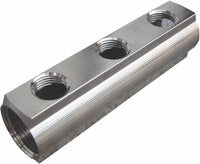 Verteiler 1″ × 1/2″ unmontiert – Messing vernickelt