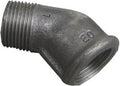 Schwarzer Guss Winkel Nr. 121 - 45° AG/IG