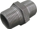 Schwarzer Guss Doppelnippel Nr. 280 AG/AG