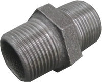 Schwarzer Guss Doppelnippel Nr. 280 AG/AG