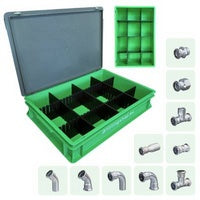 Stahl-Pressfitting-Koffer mit M-Kontur, 274 Teile für 15, 22 und 28 mm
