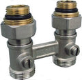 Zweirohr-Hahnblock Durchgang 1/2"