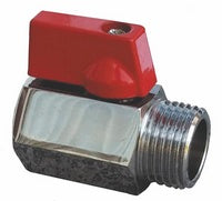 Mini-Kugelhahn A/I rot